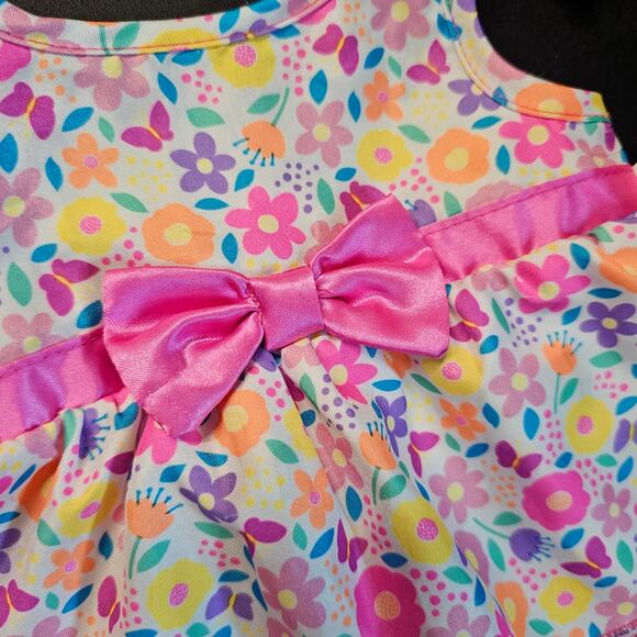 Build a bear fancy floral dress with bow Easter spring pink - Picture 2 of 6